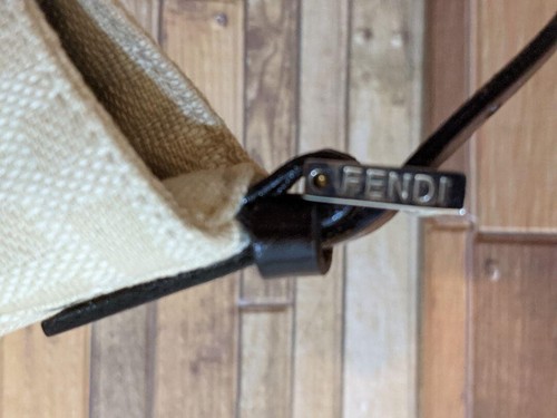 FENDI Mini Croissant Mamma Baguette Pochette Bag Zucca Authentic ml - Picture 4 of 7