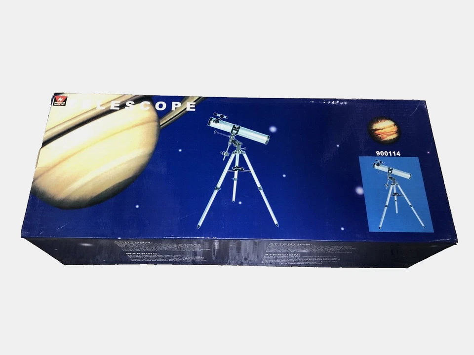 900x114mm 675 Power Reflector Telescope with Equatorial Mount & Tripod Neiko - Image 4 of 4