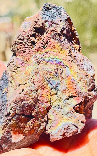 Turgite Iridescent goethite hematite 7 Color Rainbow Thailand 229.65 g - Afbeelding 2 van 12