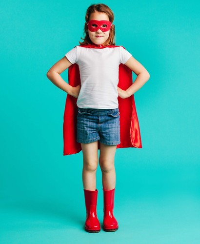 Kid's Cape Kid Cape Superhero Plain Colour Cloak 90cm Satin - Picture 2 of 17