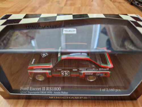 MINICHAMPS 1/43 Clásico Ford Escort II RS1800 Supersprint Drm 1976 Armin Hahne - Imagen 3 de 3