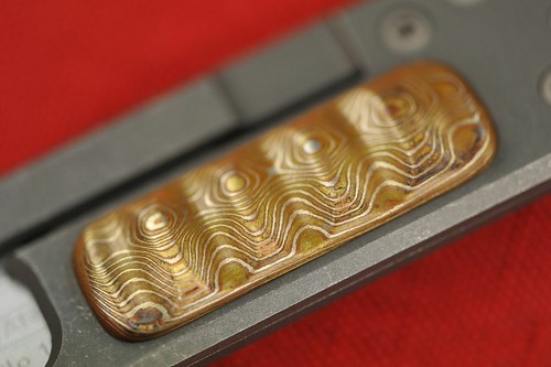 Custom Todd Rexford RUT, Working Finish with Grooved Mokume Overlay - Picture 7 of 9
