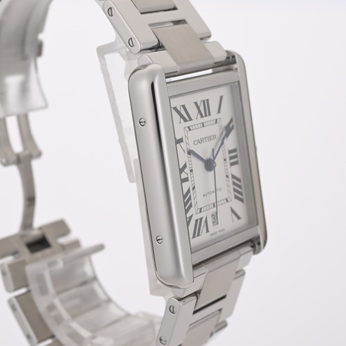 Cartier Tank Solo XL 3515 White Roman Dial Automatic 31mm Men's Watch - Picture 6 of 12