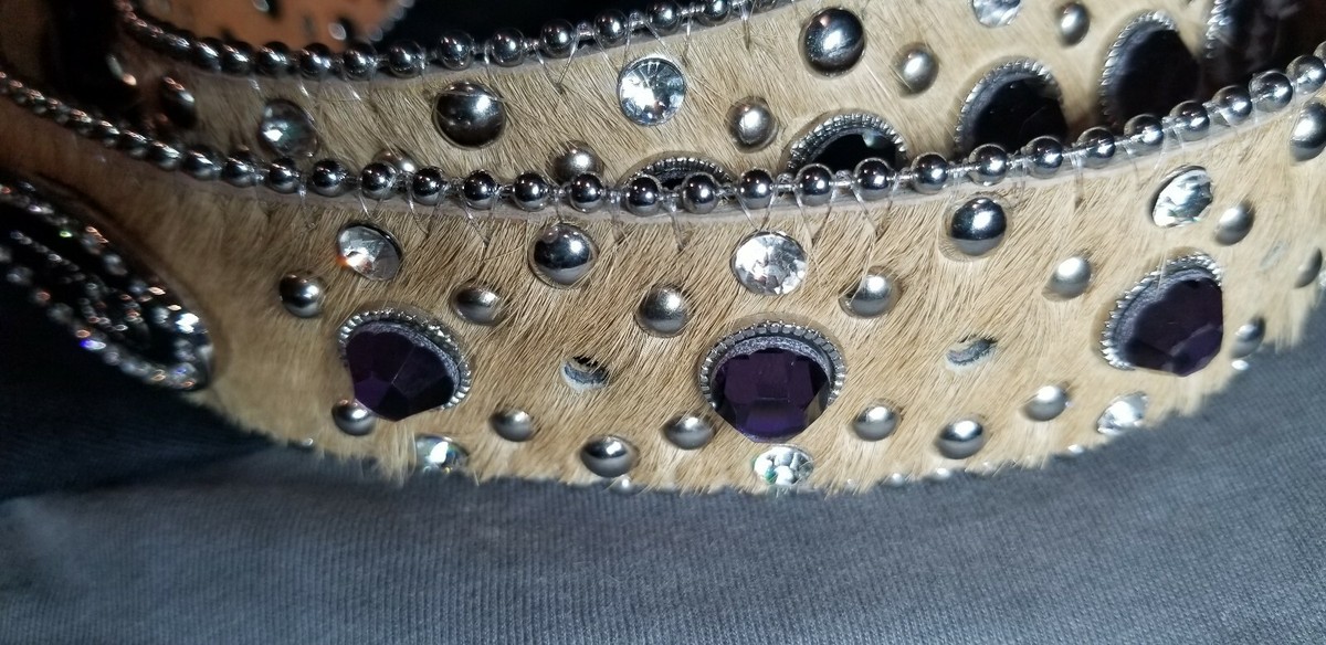 Briella all leather&rhinstone belt Sparkly belt - Briella Collection main image 3