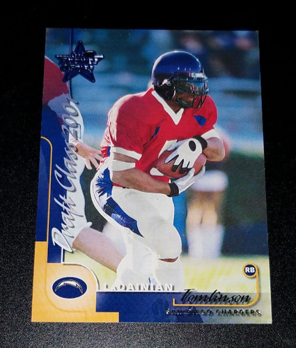 LaDainian Tomlinson RC Leaf 2000 #306 Rookie Chargers RB - HOF - with Case - Picture 2 of 3