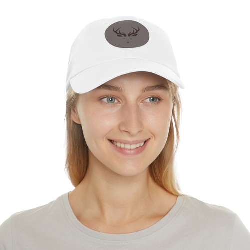 DEER HAT, Dad Hat with Leather Patch (Round)-DEER HUNTING, GIFT FOR HIM - Picture 10 of 91