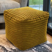 Jumbo Cord Beanbag Cube Large Pouffe Bean Bags in Plush Jumbo Cord beanbags NEW