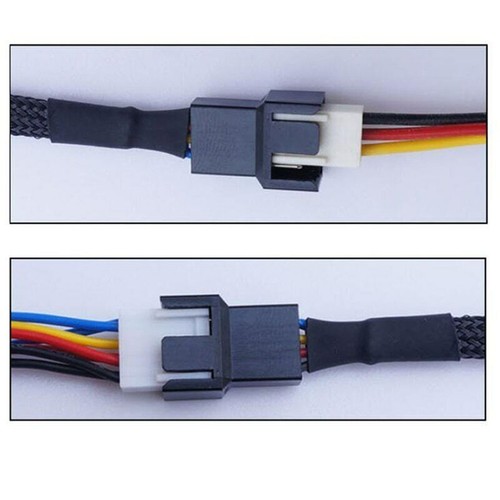 PWM Fan Splitter 1/2/3/4 way Power Adapter Cable Computer PC CPU Extension Cable - Picture 5 of 16