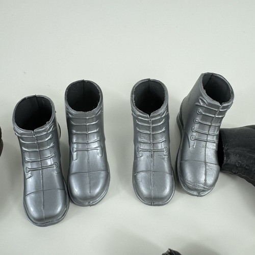 Botas y Zapatos de Vestir Vintage 12" GI Joe Cortos Negros Marrón HASBRO Escala 1:6 - Imagen 9 de 18