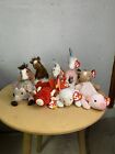 Bundle Of 10 Farm Animal Ty Beanie Babies