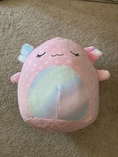 Squishmallows Cressida 14 GLOW IN THE DARK TARGET Stars Moons Sleepy Axolotl NWT