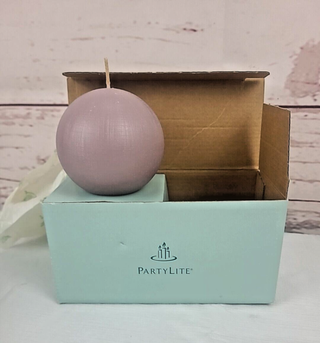 PartyLite Blackberry Sage 3" Ball Sphere Candle Set Of 2 New in Box 38373 - Picture 1 of 5