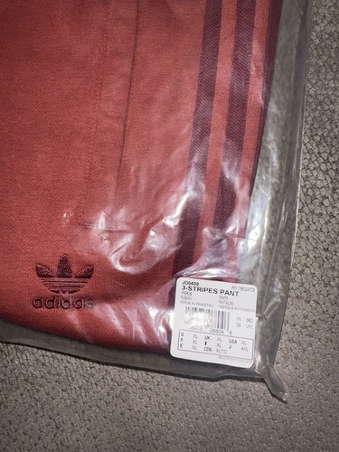 Adidas Originals 3 Stripe Pants Mens Size XL JD0409 Ruby/Red Color RSP $70 - Bild 5 von 5