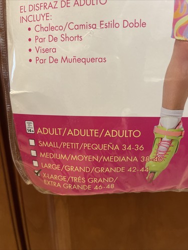 Barbie Movie Roller Blade Skating Ken Kostüm für Erwachsene X-Large Neu - Bild 2 von 3