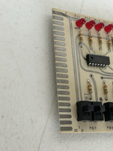 Vintage ISA Diagnostic / Trainer Card w/ LEDs & DM7400N Logic Chips – Tested - Picture 3 of 6
