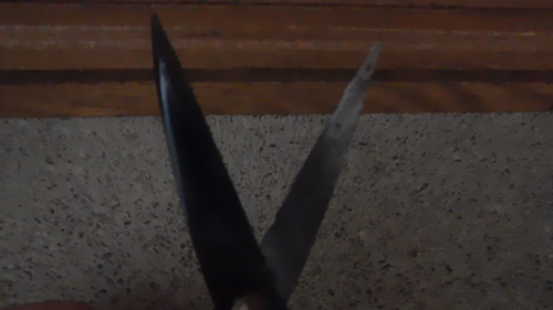25-730 Vintage Rare Chinese Antique Pair of Steel Opium Scissors Scissor Unique - Video 1 of 1