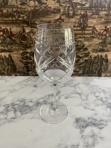 NUOVO RARO BICCHIERE DA VINO RALPH LAUREN BROGAN CLASSIC GERMANY CRYSTAL 9,75" - Foto 3 di 24