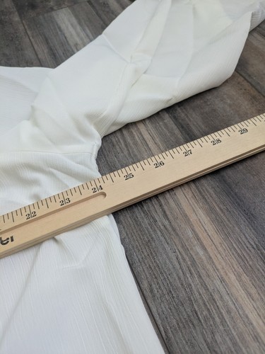 NWT NY Collection Women's Blouse 2X Button Up Shirt Color Sugar White NEW - Picture 5 of 7