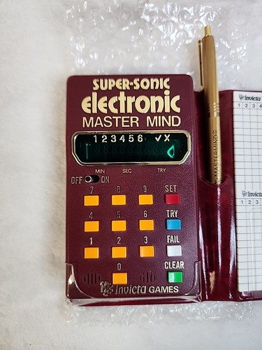 1977 Invicta Super Sonic Electronic Master Mind Complete With Original Pen! - Picture 2 of 11
