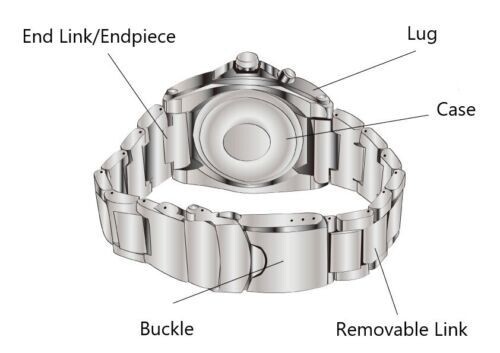 Correa de reloj OMEGA 12 mm para mujer Seamaster 2577 genuina SS 6573/912 - Imagen 7 de 24