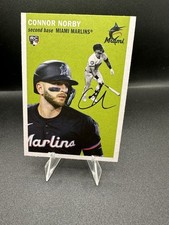2025 Topps Heritage #H25-3 CONNOR NORBY 25TH ANNIVERSARY RC ROOKIE MARLINS SP