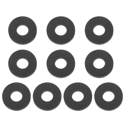 #ad 10 Pcs 6x15x2mm M6 Silicone Flat Washer Black Metric Sealing Gasket Spacer $18.00