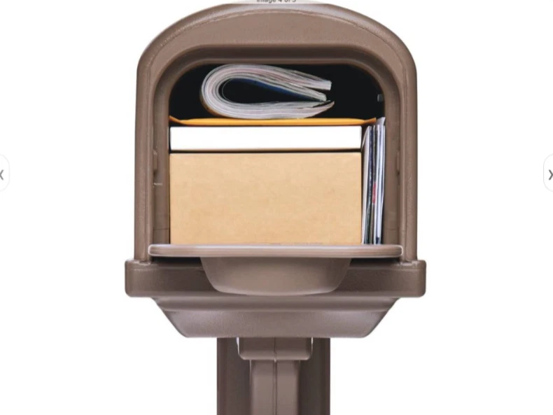 Rubbermaid Classic Mocha, Medium, Plastic, All-in-One Mailbox NEW (41C) - Image 4 of 4