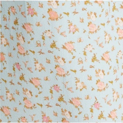 Abito midi elettrico senza maniche WAYF floreale avvolgente blu chiaro Cottagecore taglia XS NUOVO CON ETICHETTE - Foto 7 di 12