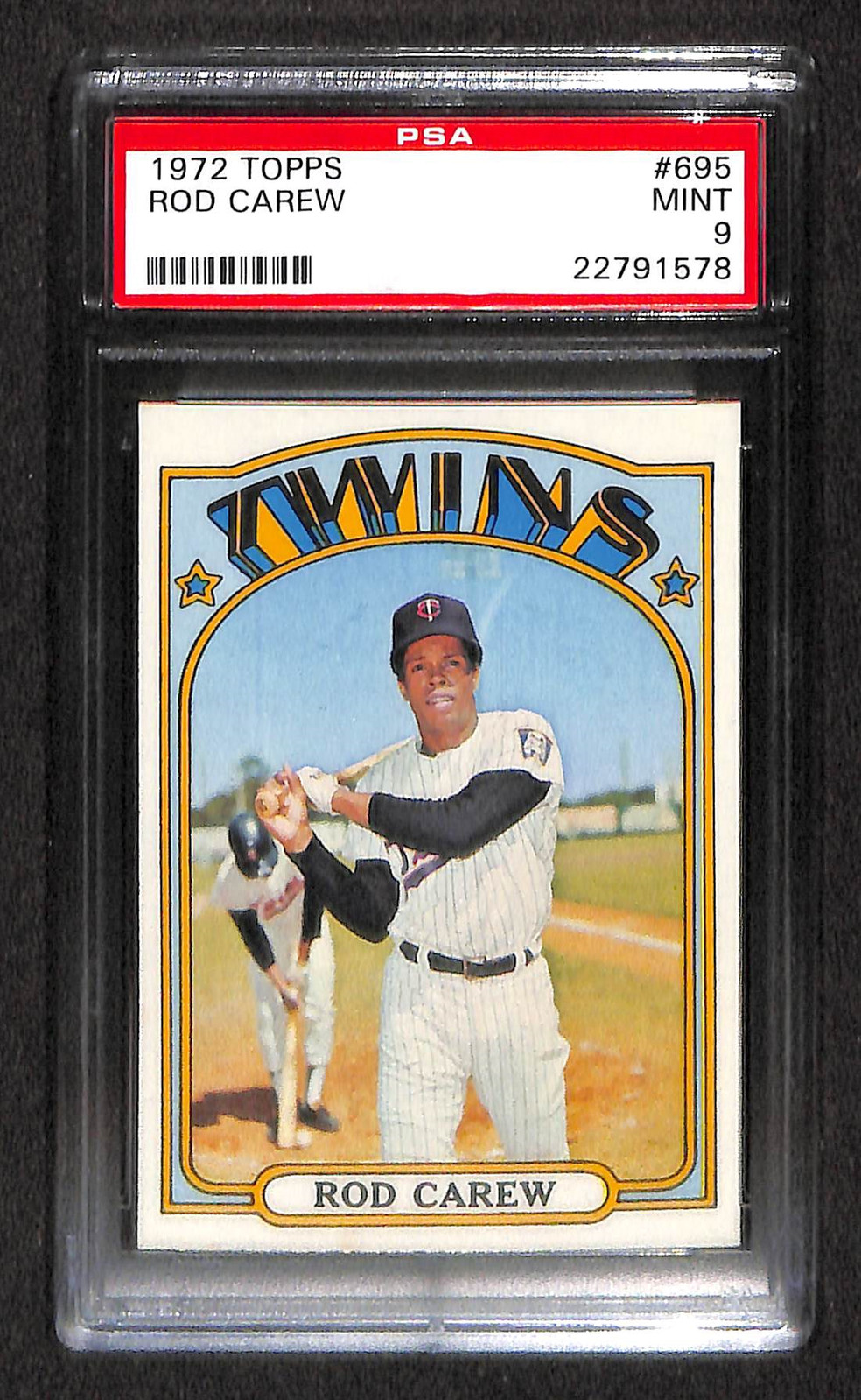 1972 Topps #695 Rod Carew PSA 9 Mint 22791578