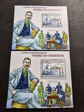 TIMBRE BURUNDI NON DENTELÉ/DENTELÉ  PIERRE DE COUBERTIN NEUF ** LUXE MNH 2011