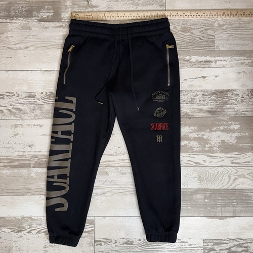 Scarface x Shoe Palace Sweatpants Herren Small Schwarz Jogginghose Gold Reißverschlüsse Grafik - Bild 5 von 16