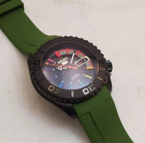 RELOJ HOMBRE SEIKO RAINBOW AUTOMÁTICO MOVIMIENTO NH36 CONSTRUIDO A MEDIDA (SEIKO 5) NUEVO - Imagen 2 de 8