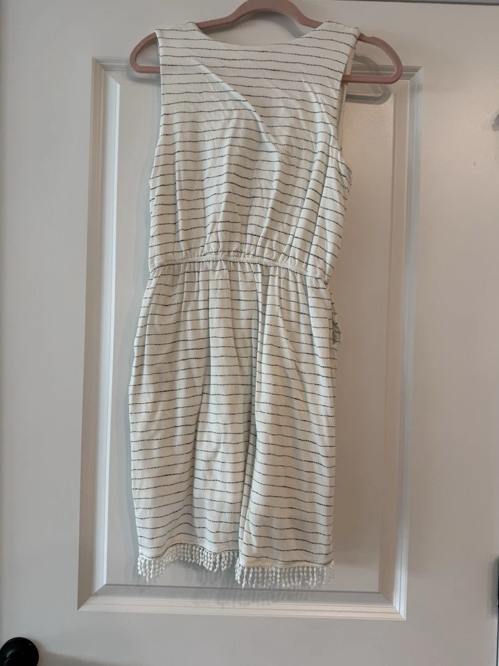 Carve Designs Nellie льняное платье размер S V шеи летнее платье повседневная одежда - Изображение 2 из 3