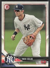 2018 Bowman #BP104 Nick Solak Prospects