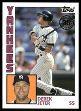 2019 Topps #T84-23 Derek Jeter 1984 Topps Baseball 35th Anniversary