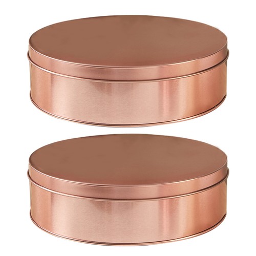 2 Pcs Cake Storage Tins Bridal Shower Dessert Boxes Decorative Holiday - Picture 5 of 12