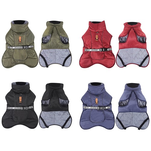 Großer Hund Outdoor Warme Regenmantel Winter Wasserdichte Hundekleidung Jacke" - Bild 8 von 28