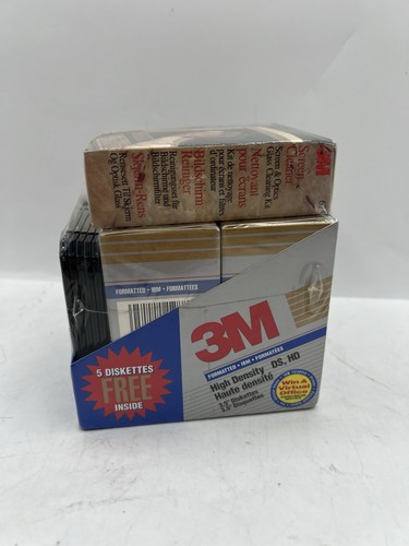 3M High Density 3.5”Diskettes 20Pcs IBM Formatted HD Floppy Disks+ CleanerSEALED - Afbeelding 1 van 7