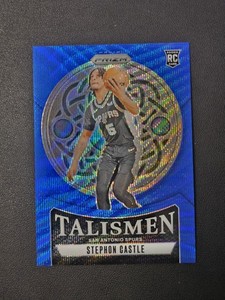 Stephon Castle RC 2024-25 Panini Prizm #14 Blue Wave Talismen /175 ROTY 