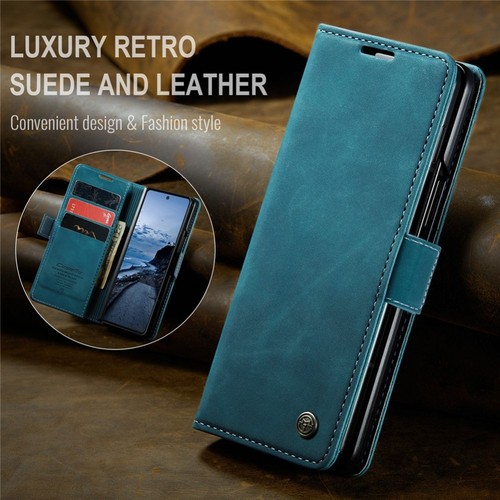 For Samsung Galaxy Z Fold 7 6 5 Retro Leather Magnetic Wallet Case Stand Cover - Picture 26 of 54