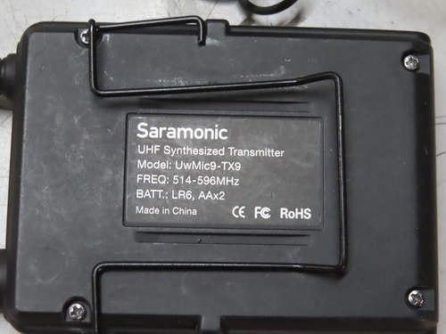 Saramonic UwMic9 TX9 UHF SYNTHETISIERTER SENDER. Kostenloser Versand - Bild 3 von 5