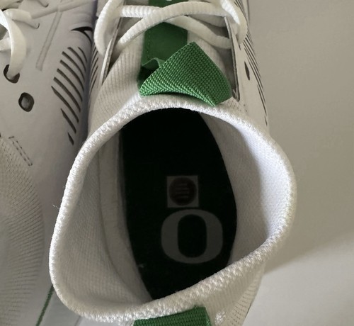 Nike Vapor Edge Pro 360 2 ‘Oregon Ducks’ PE Football Cleats FJ5747-100 Men's 14 - Picture 8 of 9