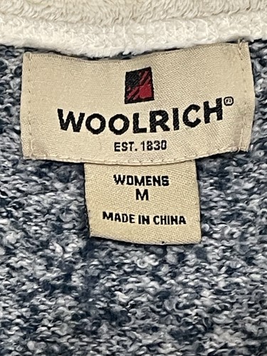 Woolrich Women 1/4 Zip Indigo Heather Pullover Sweater Size Medium - Picture 8 of 8