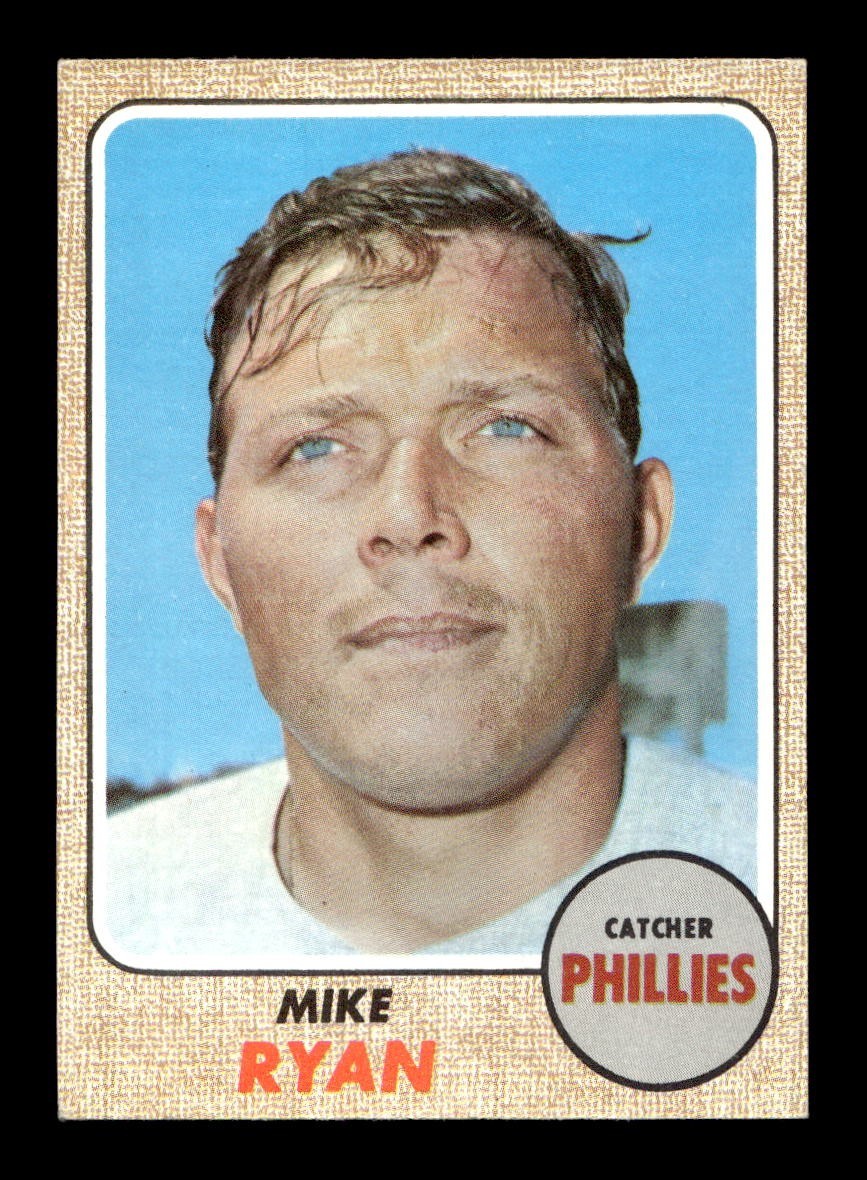 1968 Topps #306 Mike Ryan Phillies EX+ *5q