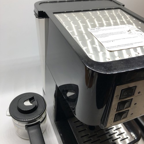 Casabrews Espresso Coffee Machine w/Milk Frother Wand, Black & Silver - Picture 7 of 11