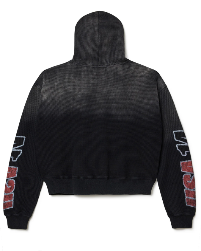 未使用　AMERICANA S/S Thermal P/O FW14 Supreme Reflective Logo Thermal Zip Up sweatshirt M