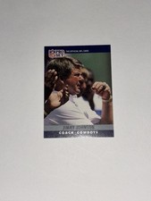 Dallas Cowboys Hall Of Fame Coach Jimmy Johnson 1990 Pro Set Football Card