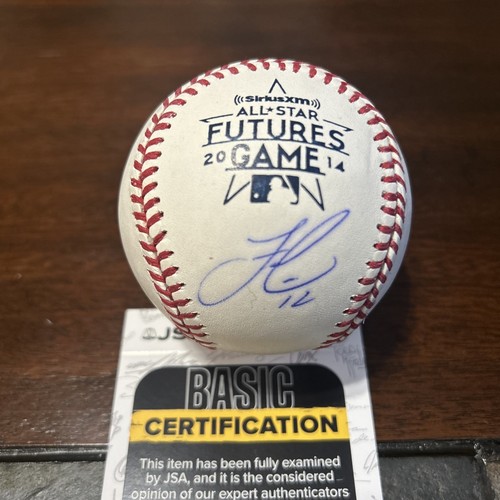 francisco lindor Signed Futures Baseball - Picture 4 of 4