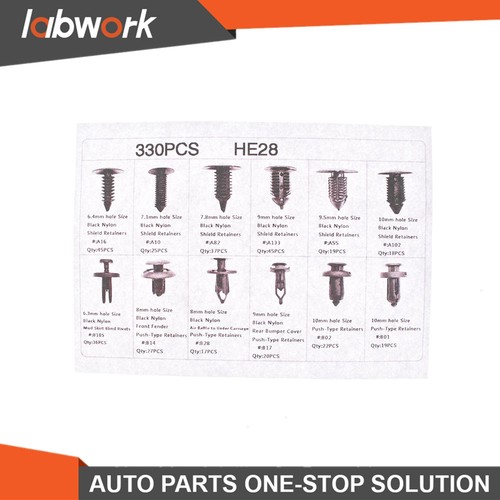 Labwork 330 Push Automotive Push Pins Retainer For GM Ford Toyota Honda - Picture 7 of 9