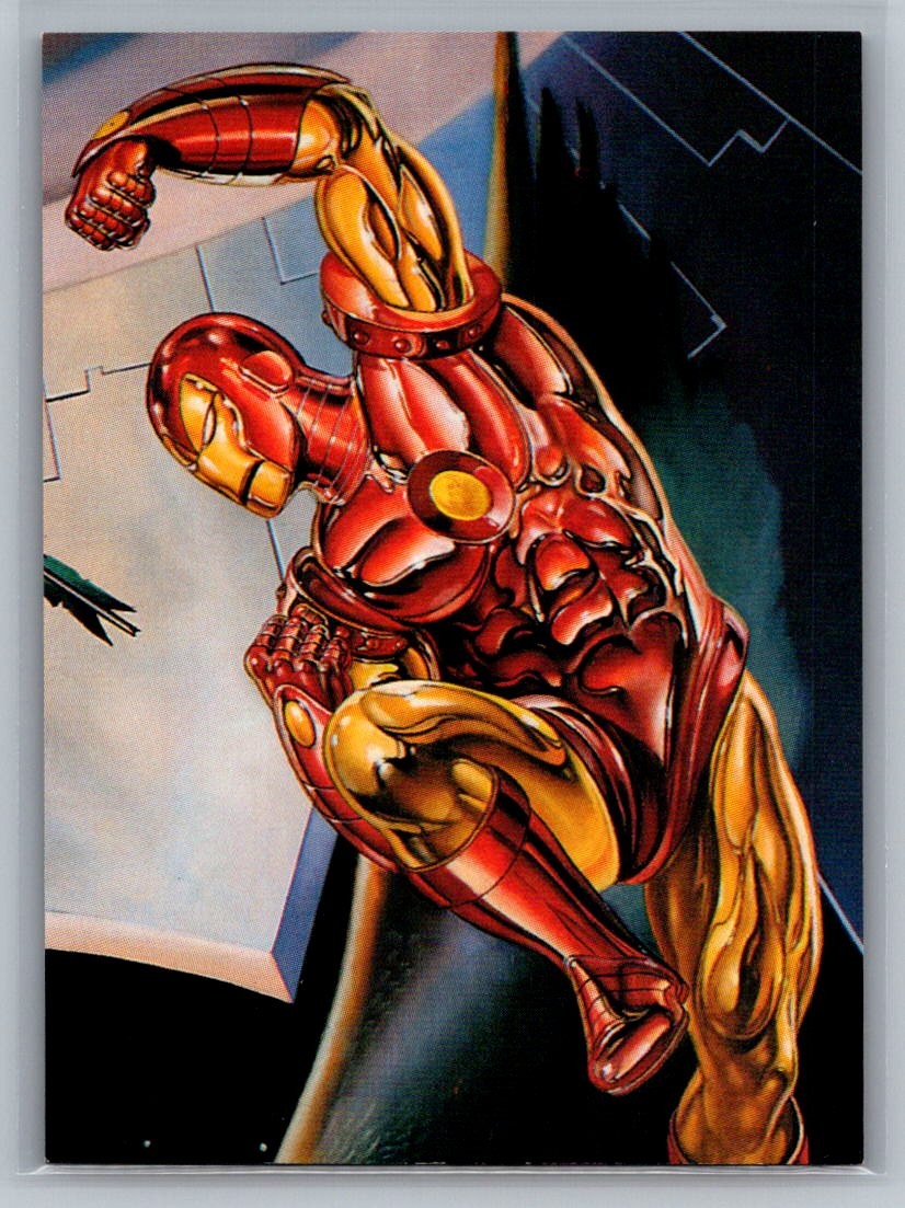 1995 Fleer DC vs. Marvel Comics #I3 Iron Man Impact